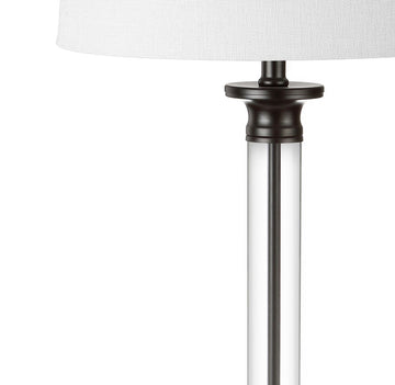 Mason 30" Glass and Metal LED Table Lamp - JONATHAN Y